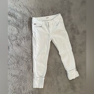 Kids cropped white straight Hudson jeans